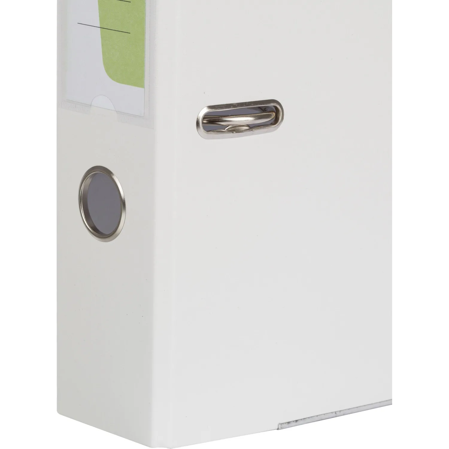 Папка-регистратор Комус Экономи 75мм белый жасмин,ПБП1,карм.кор.,мет.уг - фото 8