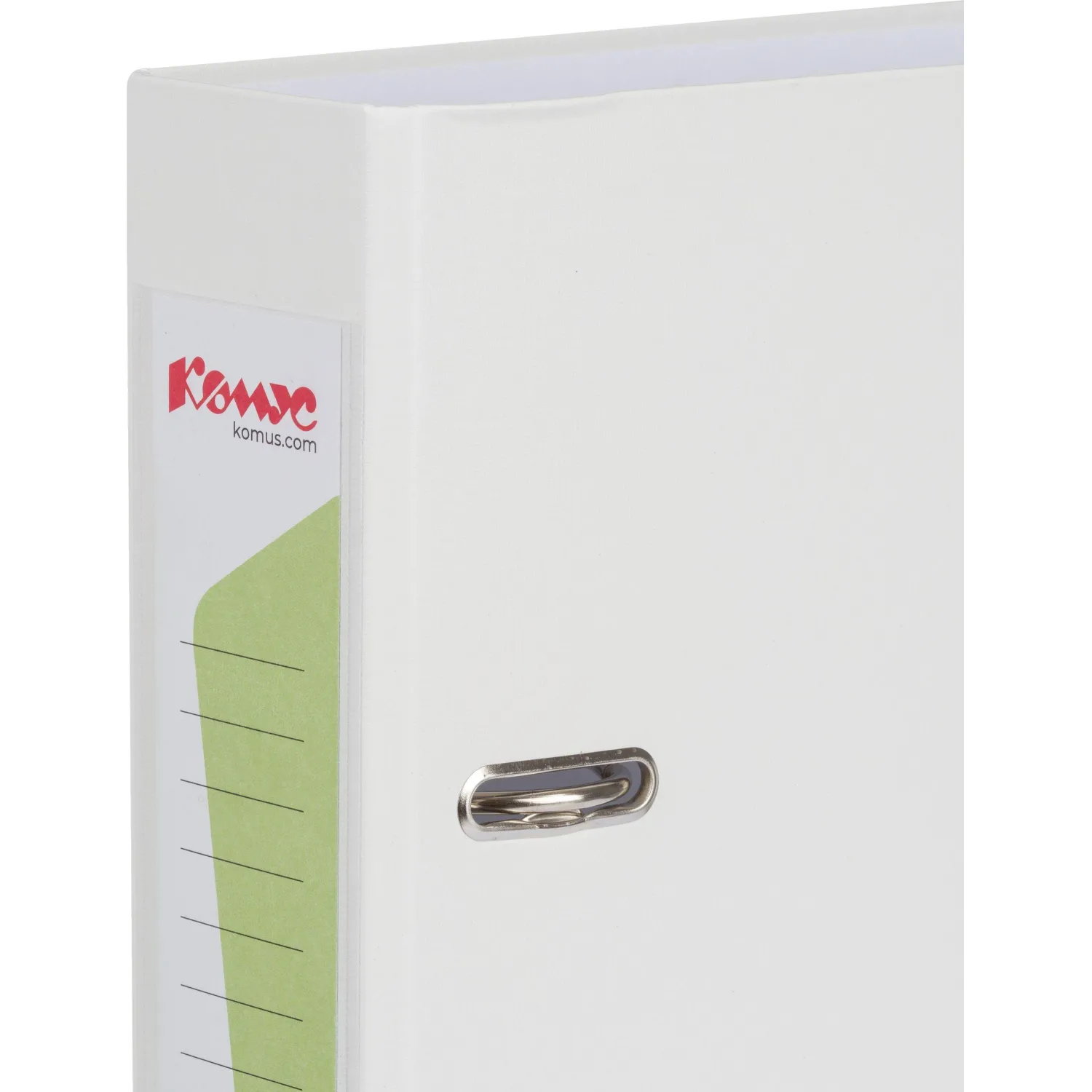 Папка-регистратор Комус Экономи 75мм белый жасмин,ПБП1,карм.кор.,мет.уг - фото 9