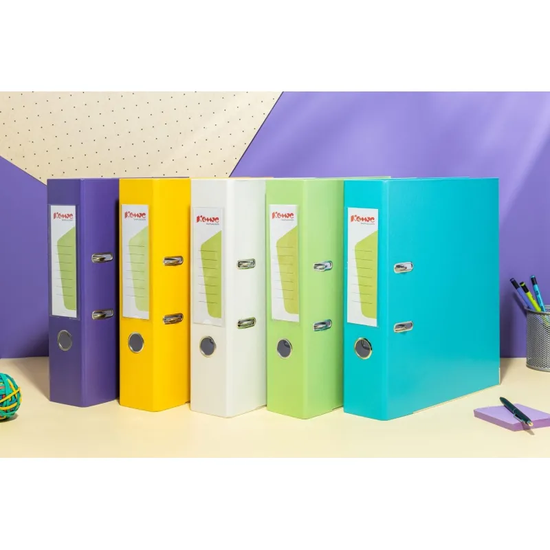 Папка-регистратор Комус Экономи 75мм белый жасмин,ПБП1,карм.кор.,мет.уг - фото 14