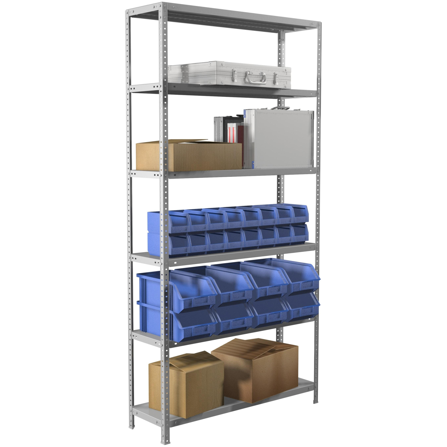 Стеллаж СТМ медицинский MS 220/100х30/6 (6 полок) - фото 1