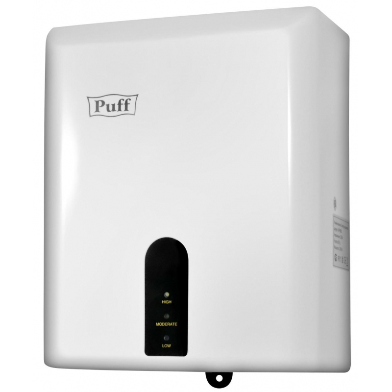 Сушилка для рук электрическая 1,2 кВт белая Puff-8810 - фото 4