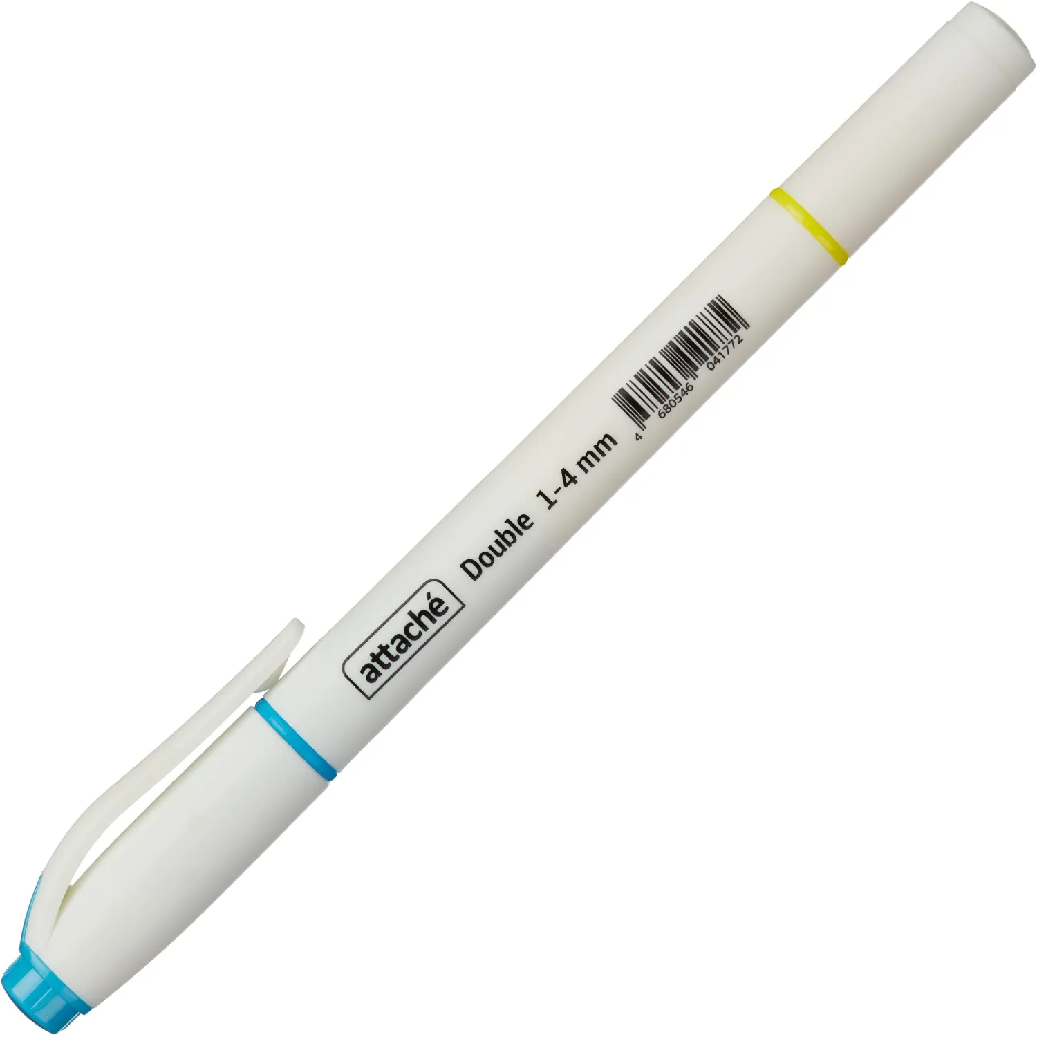 Маркер текстовыделитель Attache Double 1-4 мм желт/голубой - фото 2