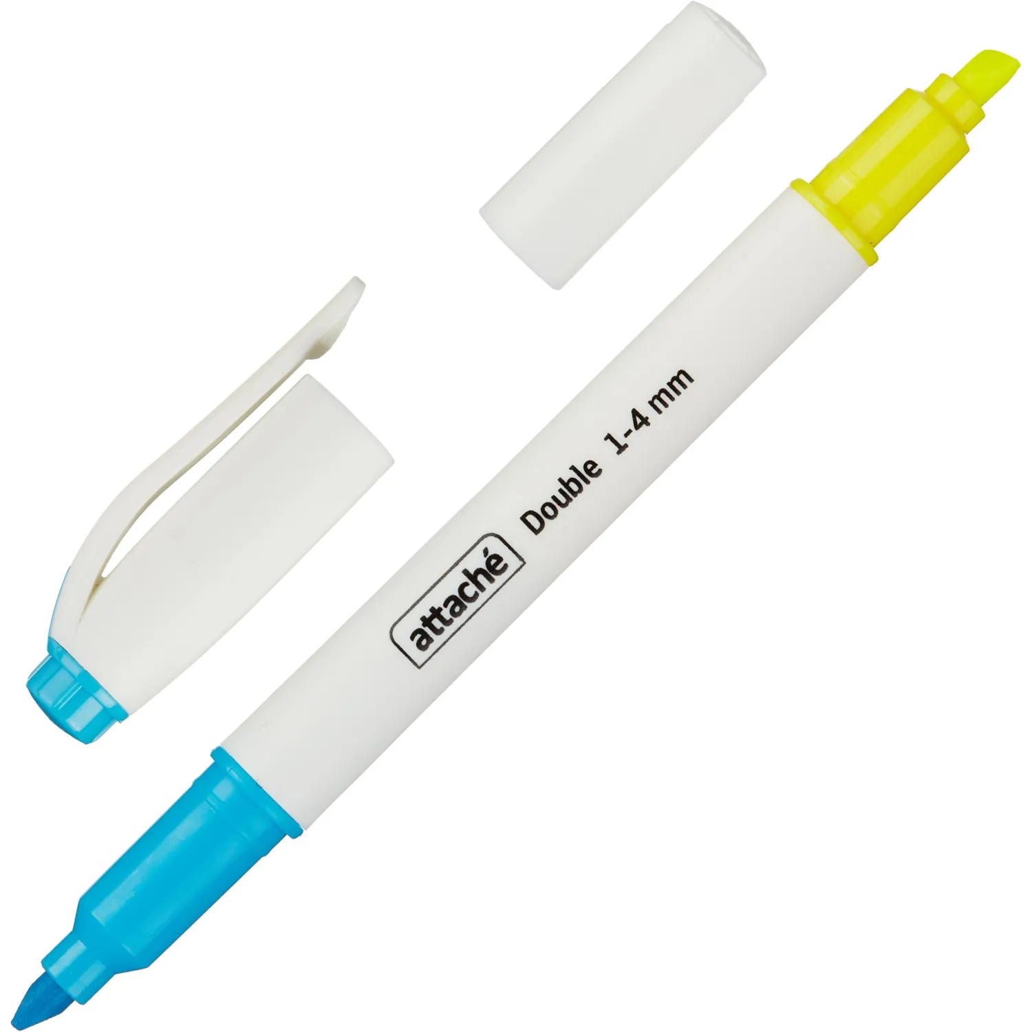 Набор текстовыделителей Attache Double 1-4 мм наб 6 цв 5 маркеров - фото 3