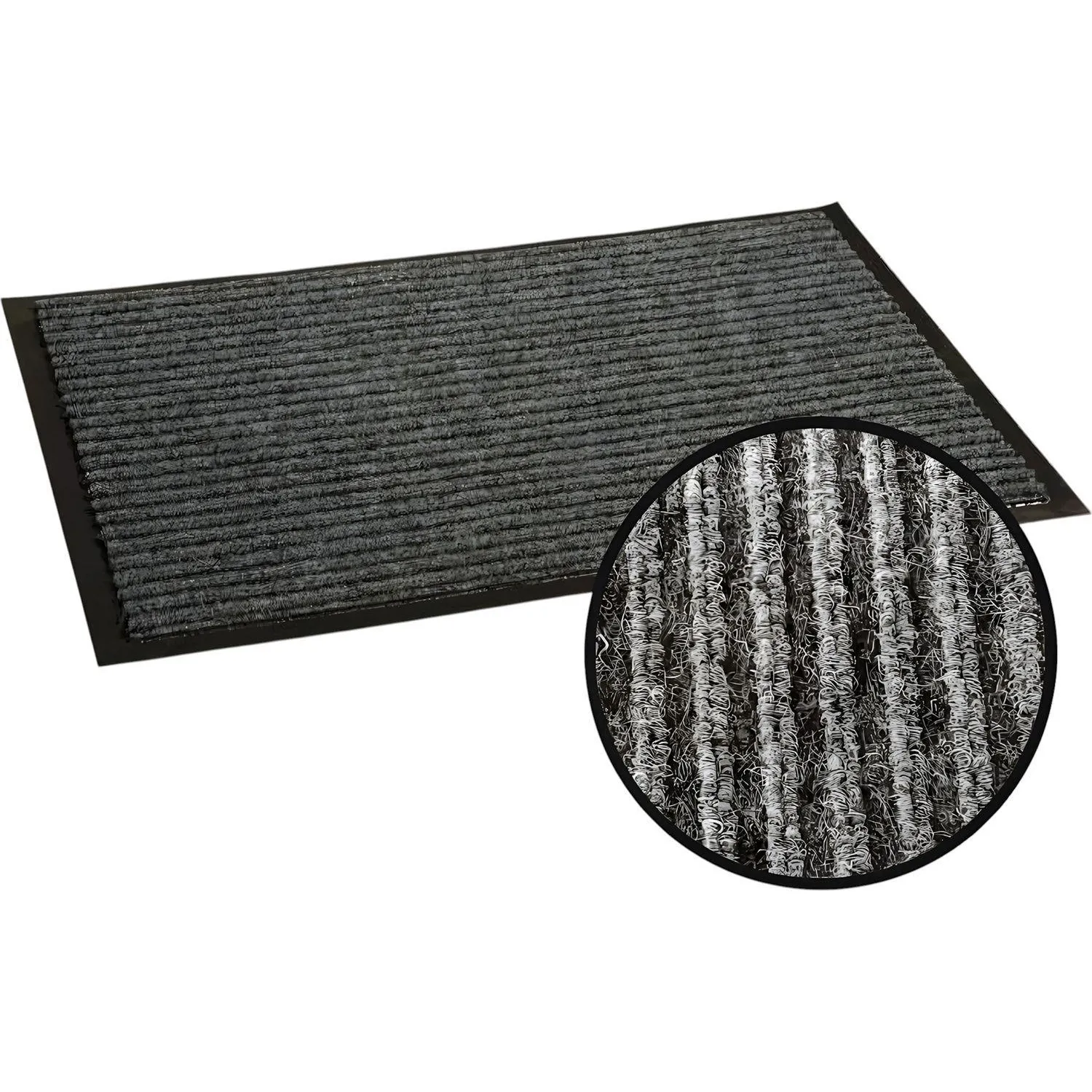 Коврик входной влаговпитывающий 60х90 см серый Коврик входной влаговпитывающий 60х90 см серый - фото 4