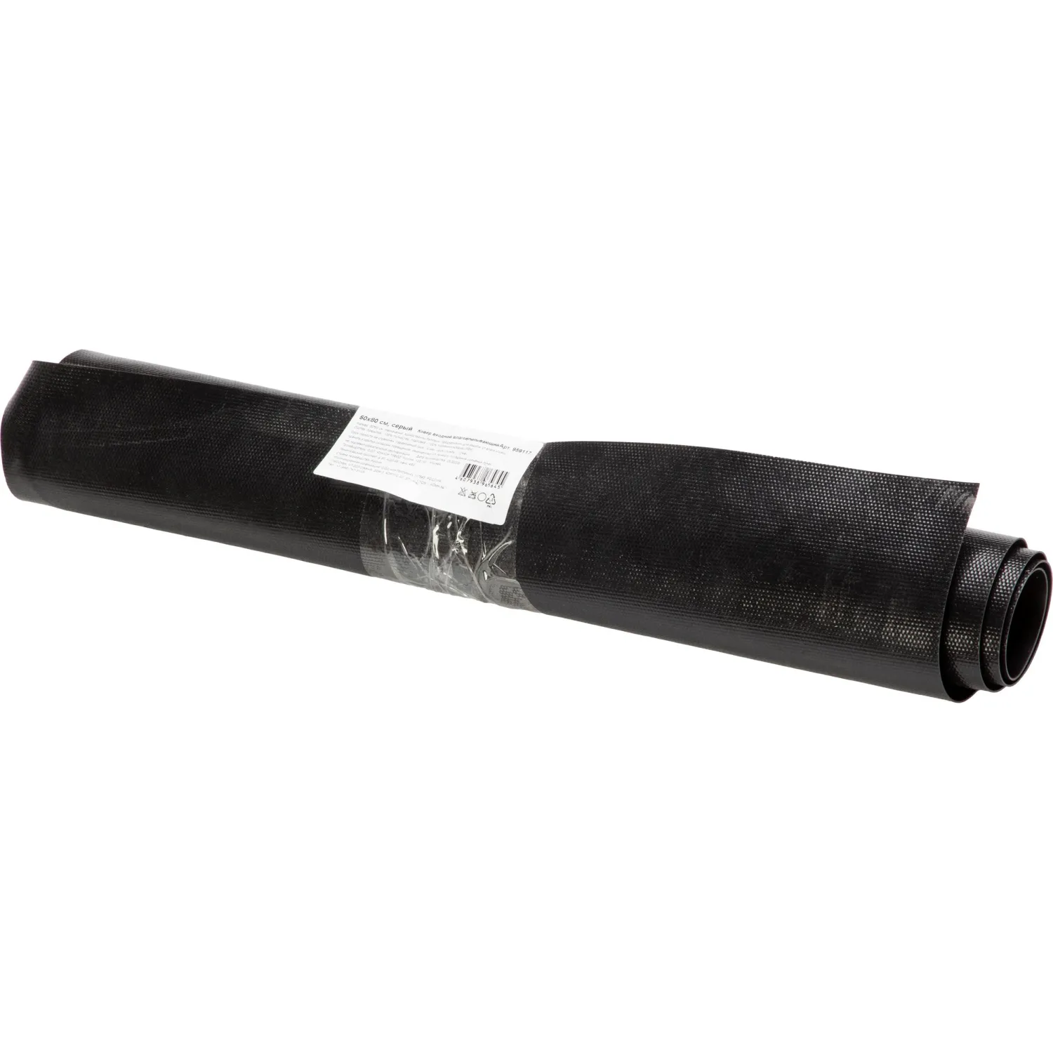 Коврик входной влаговпитывающий 50х80 см серый - фото 5