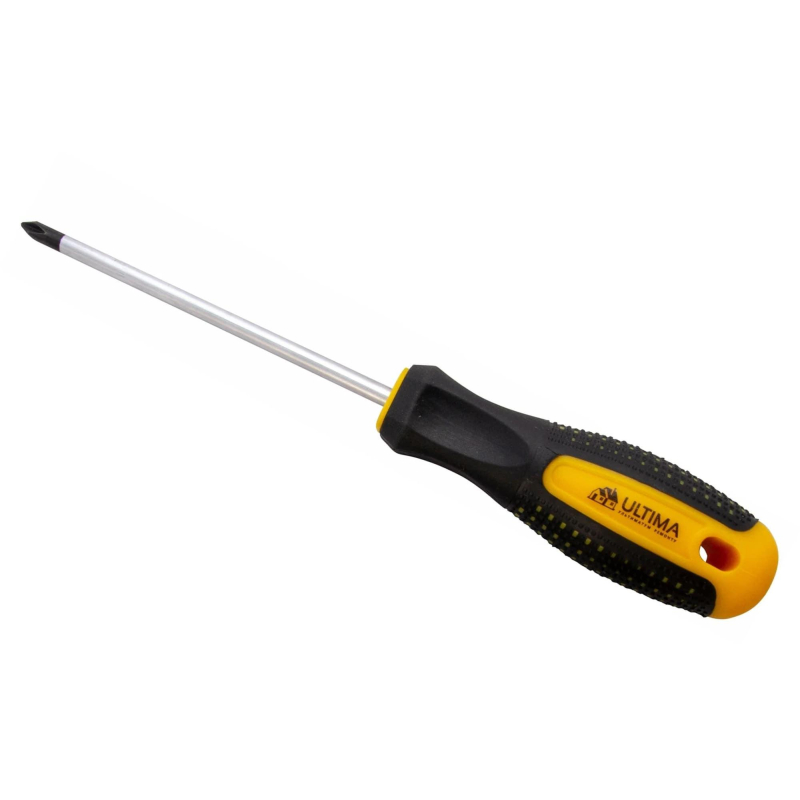 Отвертка Ultima Ph1х100 мм, CrV, 2-х компонент. рукоятка anti slip 124026 - фото 2