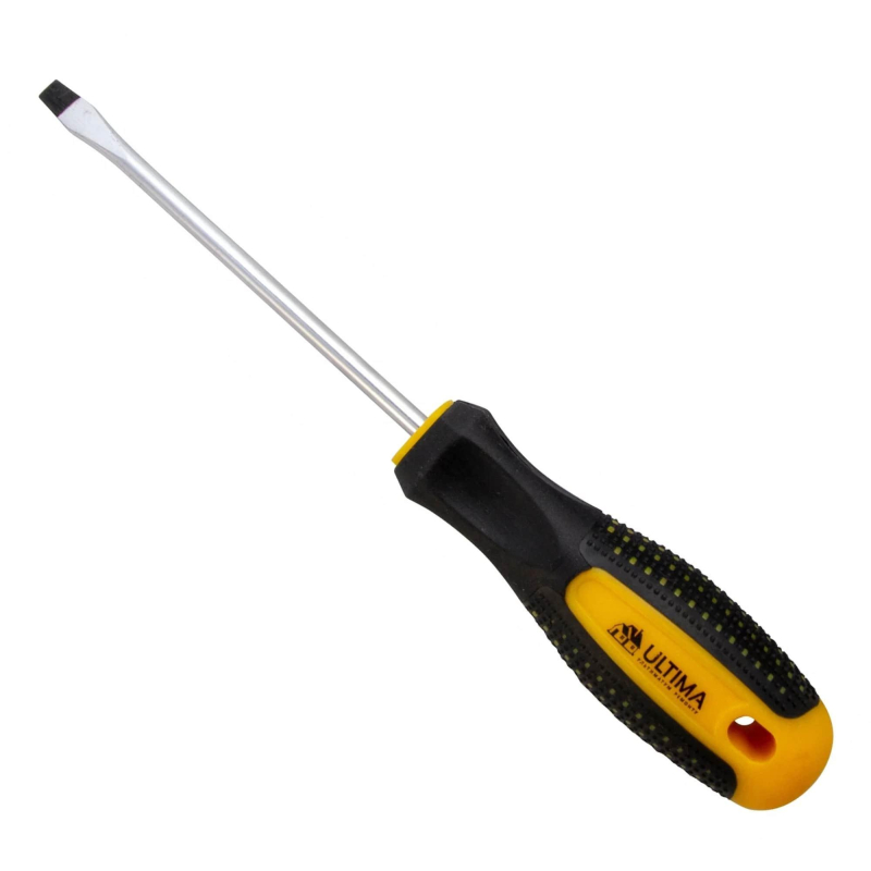 Отвертка Ultima SL6,0х150 мм, CrV, 2-х компонент. рукоятка anti slip 124016 - фото 2