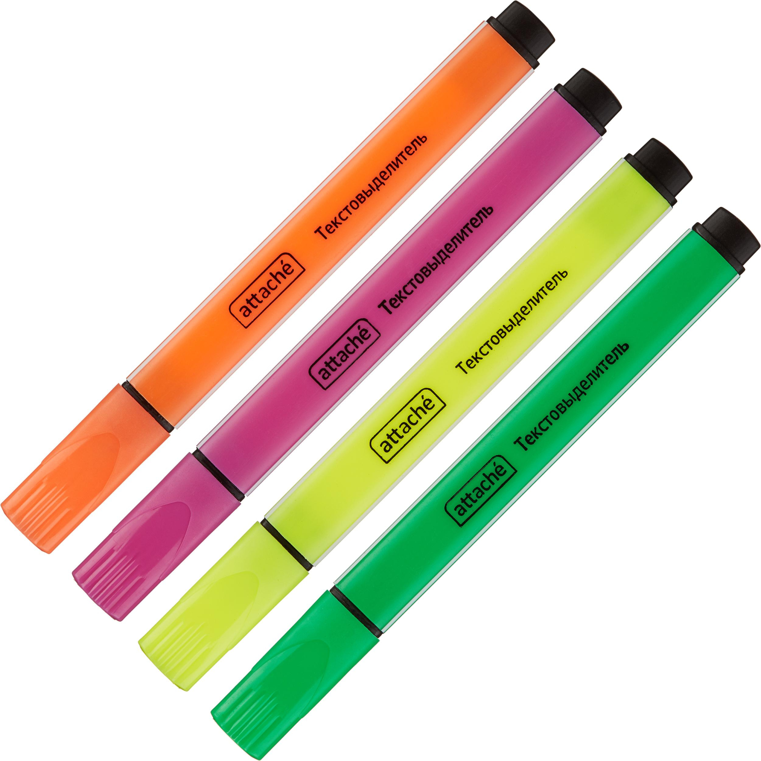 Набор текстовыделителей ATTACHE набор 4цв. 1-4 мм треугольный - фото 2