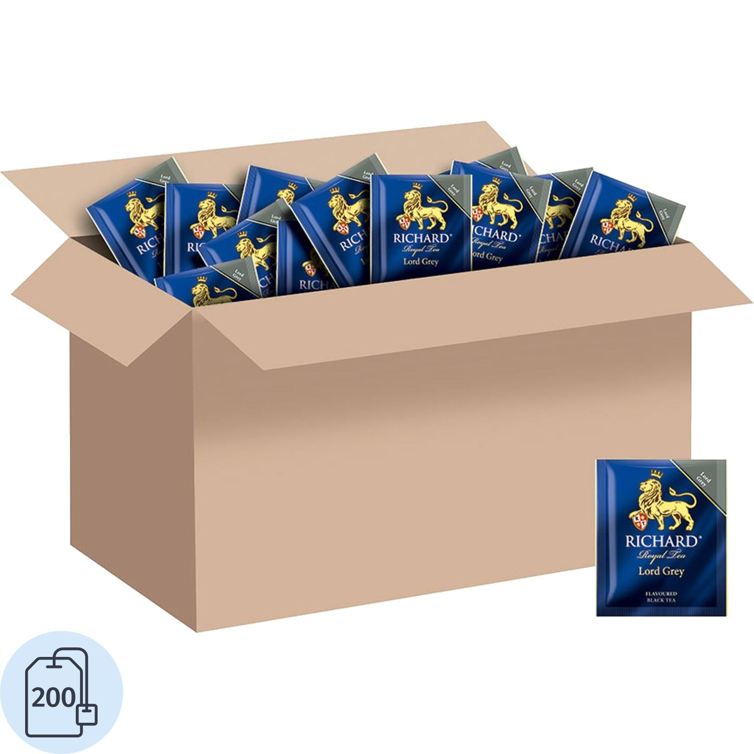 Чай Richard Lord Grey черный 200 сашет в гофрокоробе, 15142 - фото 1