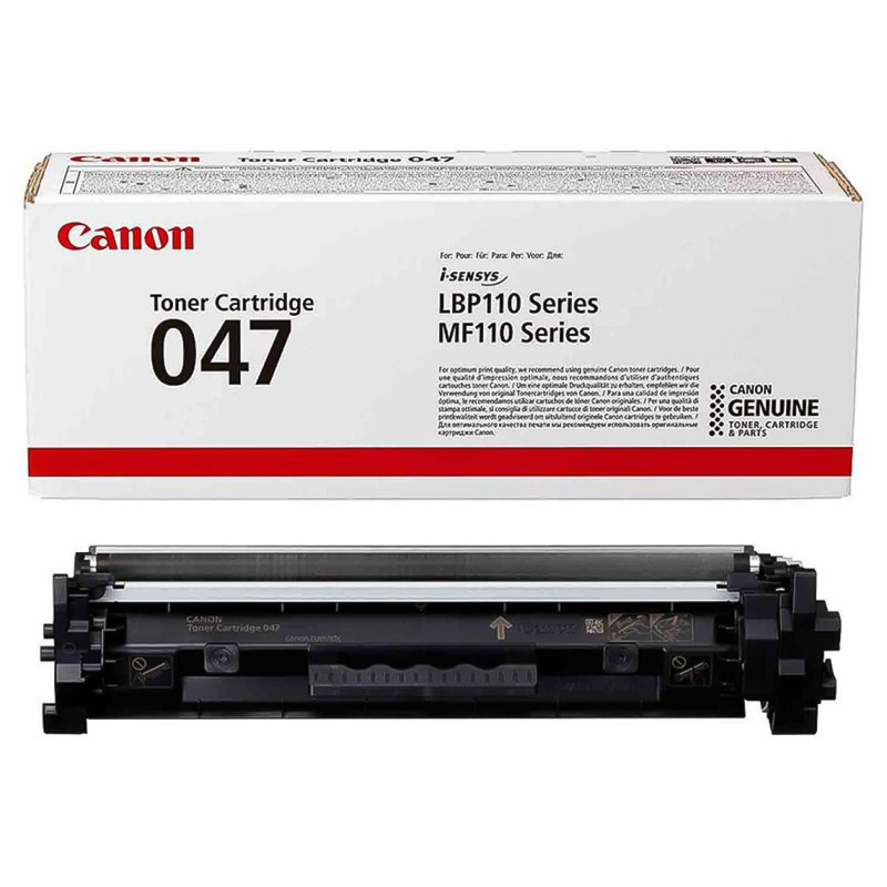 Тонер-картридж Canon 047 BK (2164C002) чер. для MF112/113 - фото 1