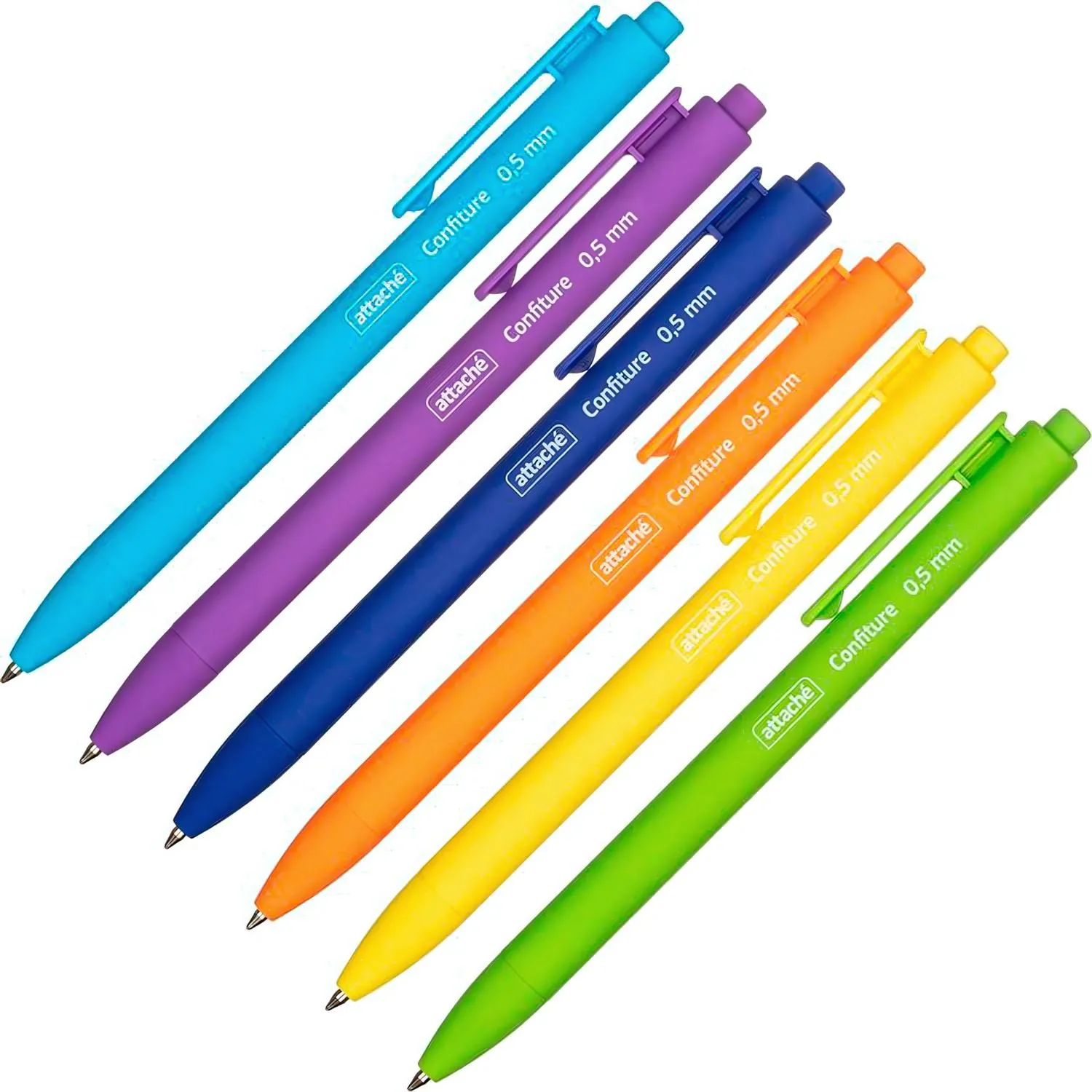 Ручка шариковая автомат. Attache Confiture, 0,5мм, син - фото 2