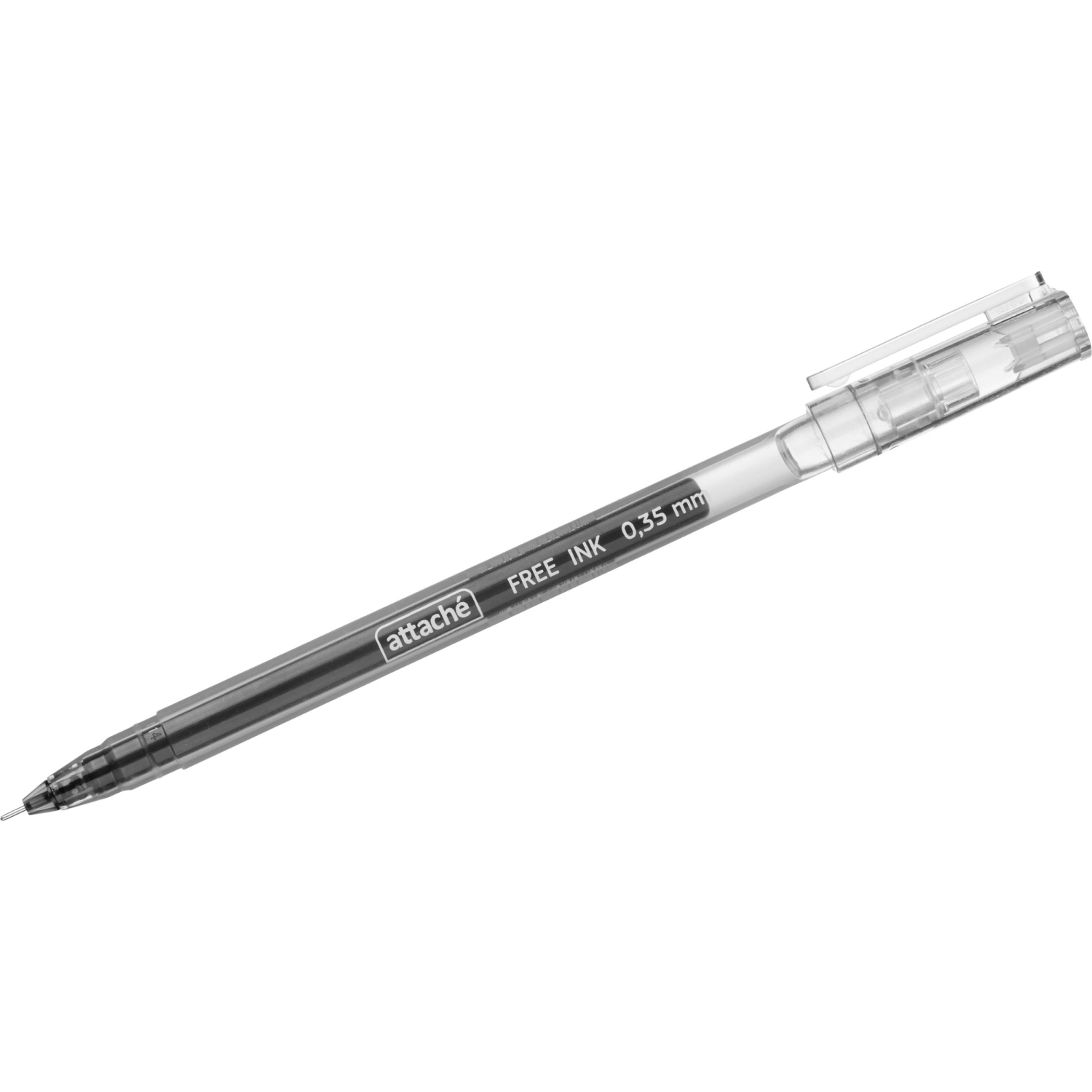 Ручка гелевая неавтомат. Attache Free ink 0,35мм,черный неавт - фото 3