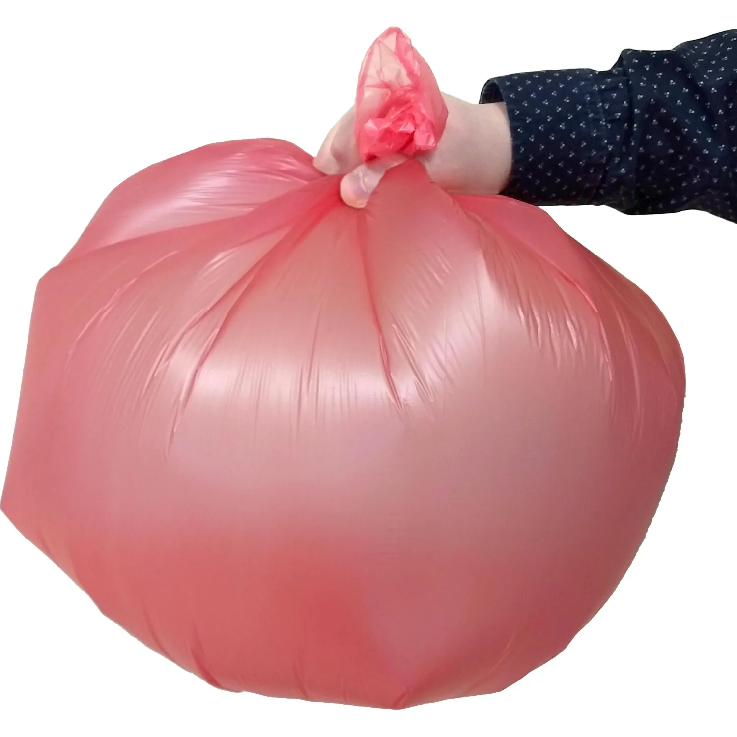 Мешки для мусора ПНД 60л 10мкм 20шт/рул красный 58х68см - фото 3