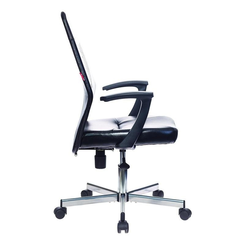 Кресло VB_EChair-224 DSL PPU к/з черный, хром - фото 3