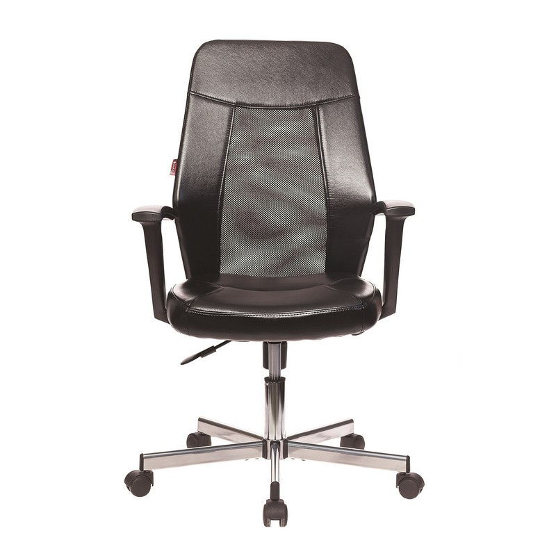 Кресло VB_EChair-225 DSL PTW к/з черный, сетка черная, хром - фото 2