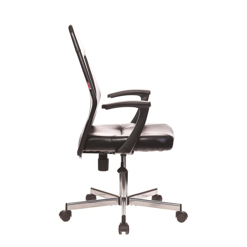 Кресло VB_EChair-225 DSL PTW к/з черный, сетка черная, хром - фото 3