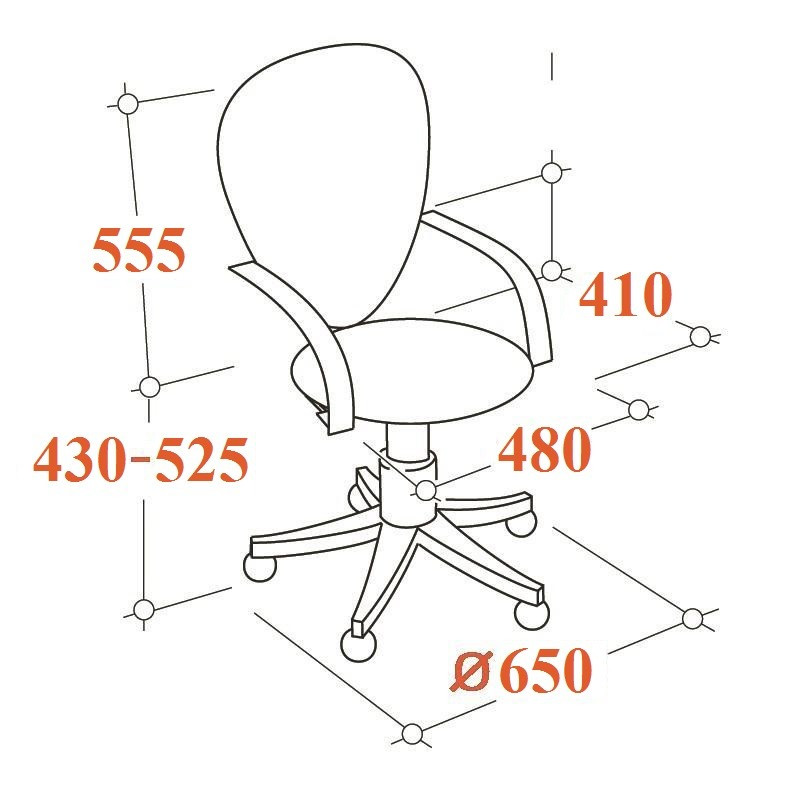 Кресло VB_EChair-225 DSL PTW к/з черный, сетка черная, хром - фото 4