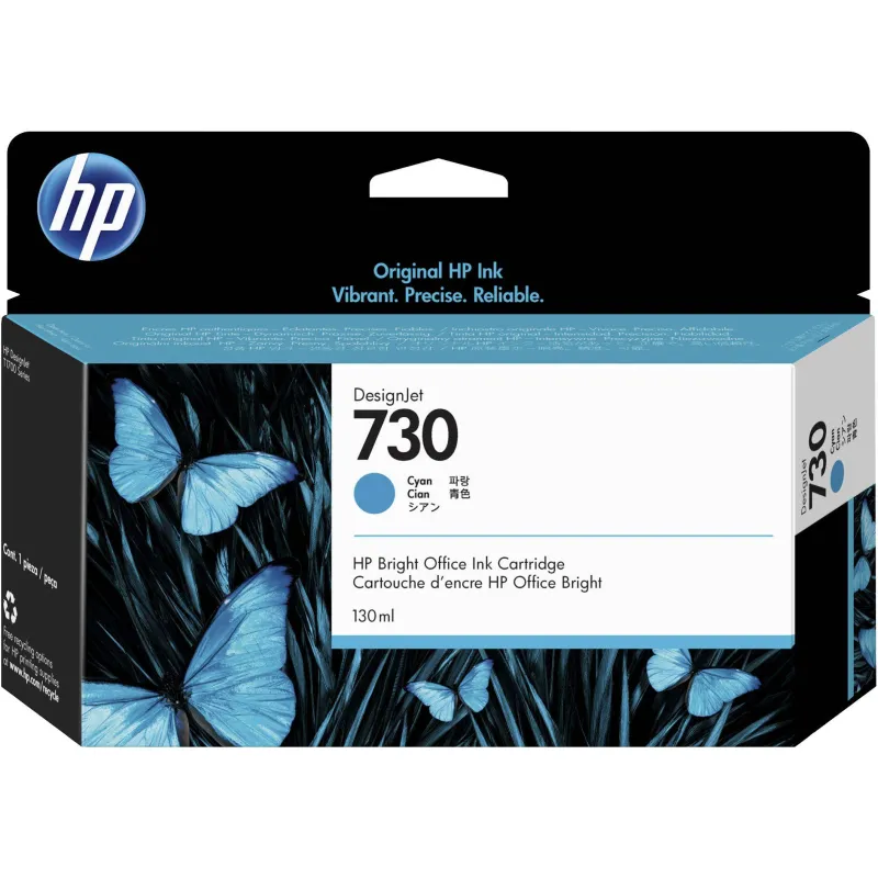 Картридж струйный HP 730 P2V62A гол. (130мл) для T1700 - фото 1