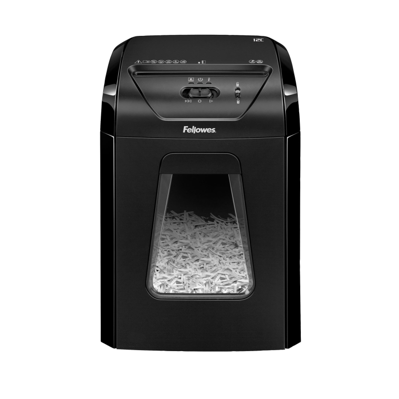 Шредер (уничтожитель) Fellowes Powershred 12C, 4ур.секр, 12лист, 18л - фото 2