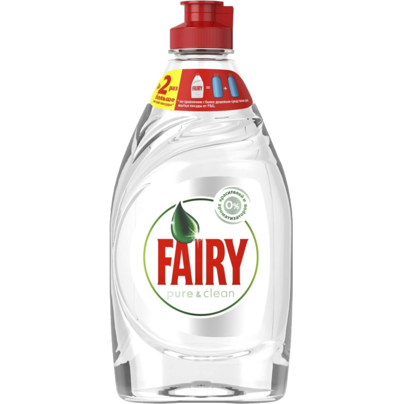 Средство для мытья посуды Fairy Pure &amp; Clean 450мл без отдушки - фото 1