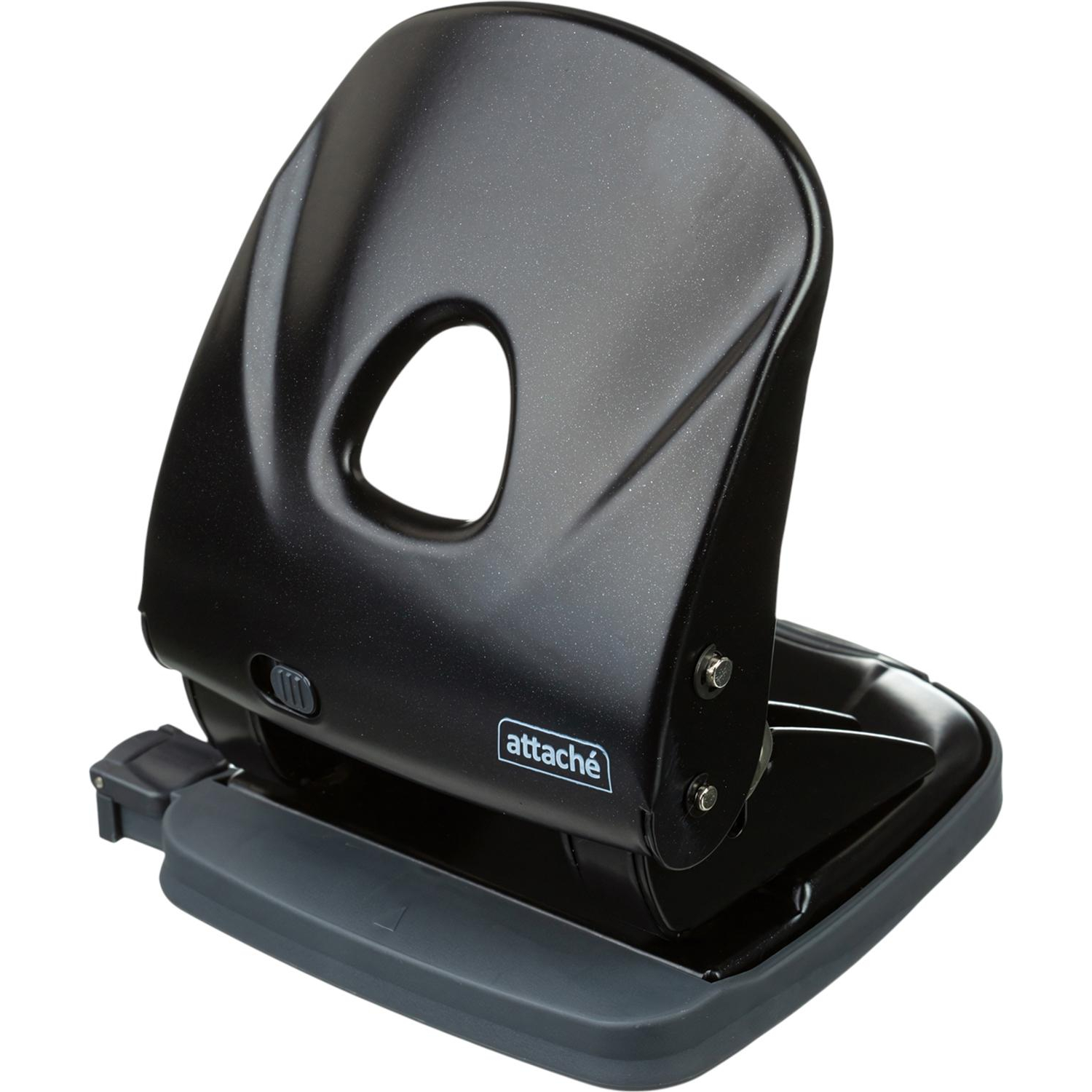 Дырокол Attache Power до 30л., металл., чёрный Дырокол Attache Power до 30л., металл., чёрный - фото 4