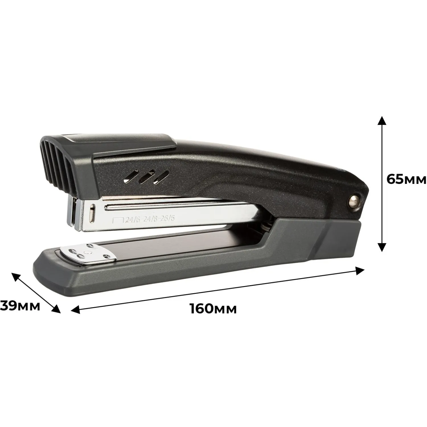 Степлер Attache Power №24/6-26/6-24/8 до 50л., металл., черный - фото 5