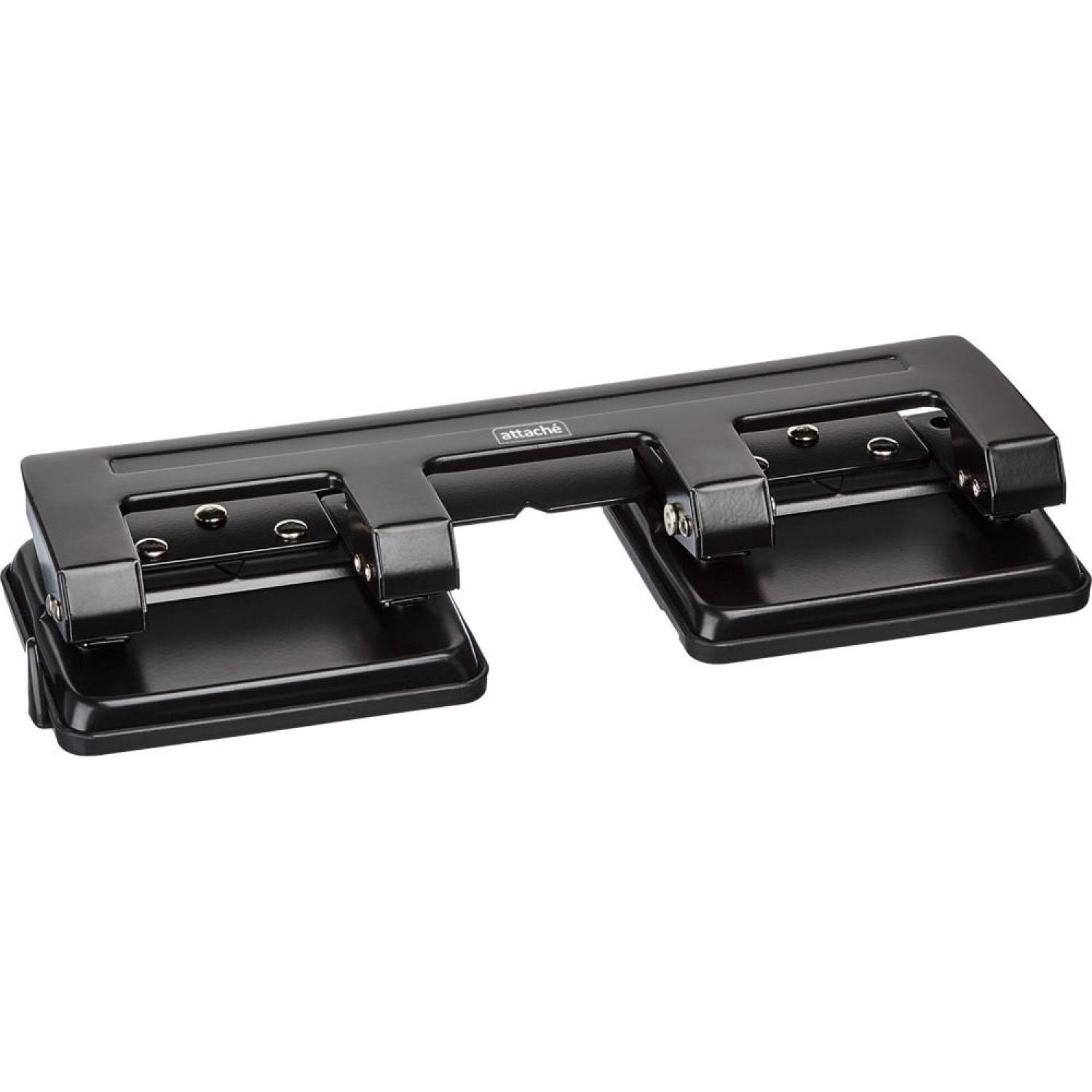 Дырокол Attache на 4 отверстия, до 15 листов, металл, черный Дырокол Attache на 4 отверстия, до 15 листов, металл, черный - фото 3