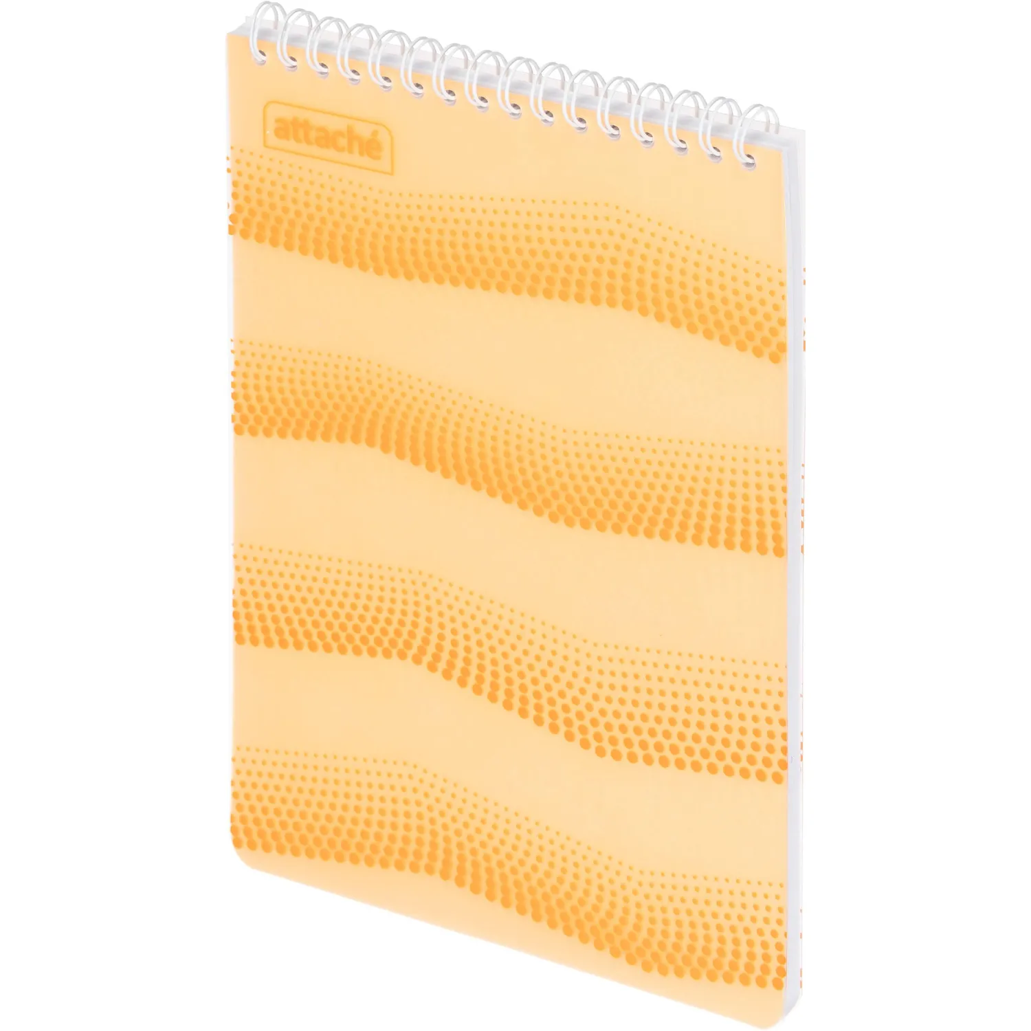 Блокнот WAVES оранжевый А5 спираль 50л. пласт. - фото 2