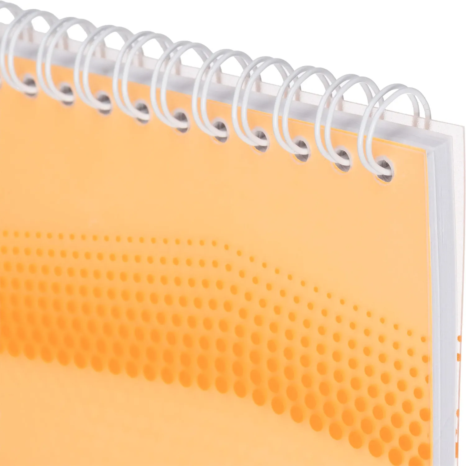 Блокнот WAVES оранжевый А5 спираль 50л. пласт. - фото 3