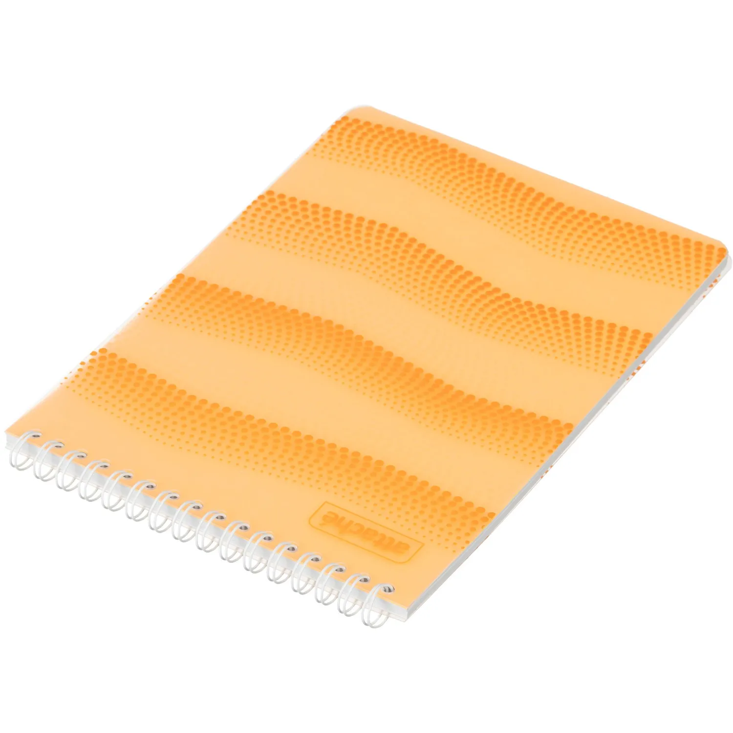 Блокнот WAVES оранжевый А5 спираль 50л. пласт. - фото 4
