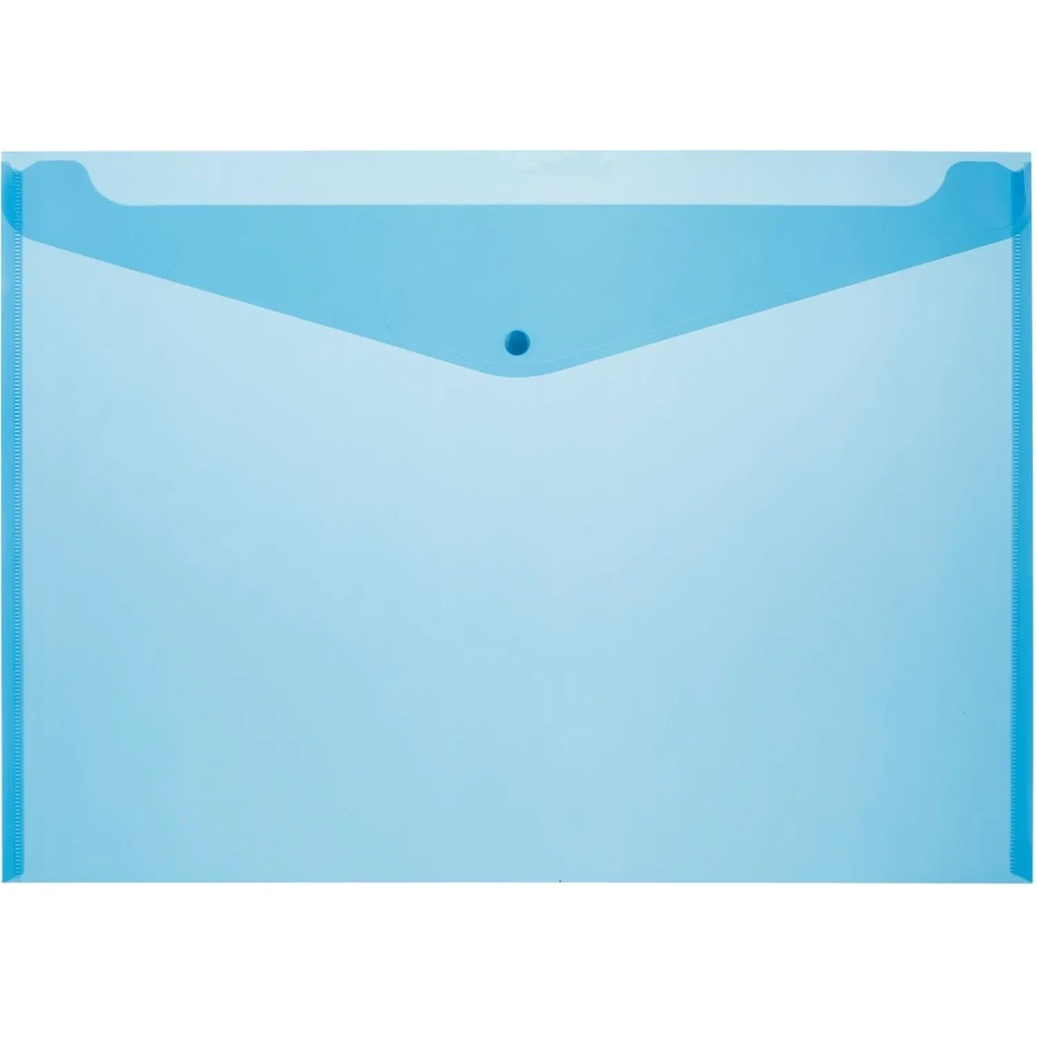 Папка-конверт на кнопке Attache А3, полупрозр.180мкм синий, 5 шт/уп Папка-конверт на кнопке Attache А3, полупрозр.180мкм синий, 5 шт/уп - фото 2