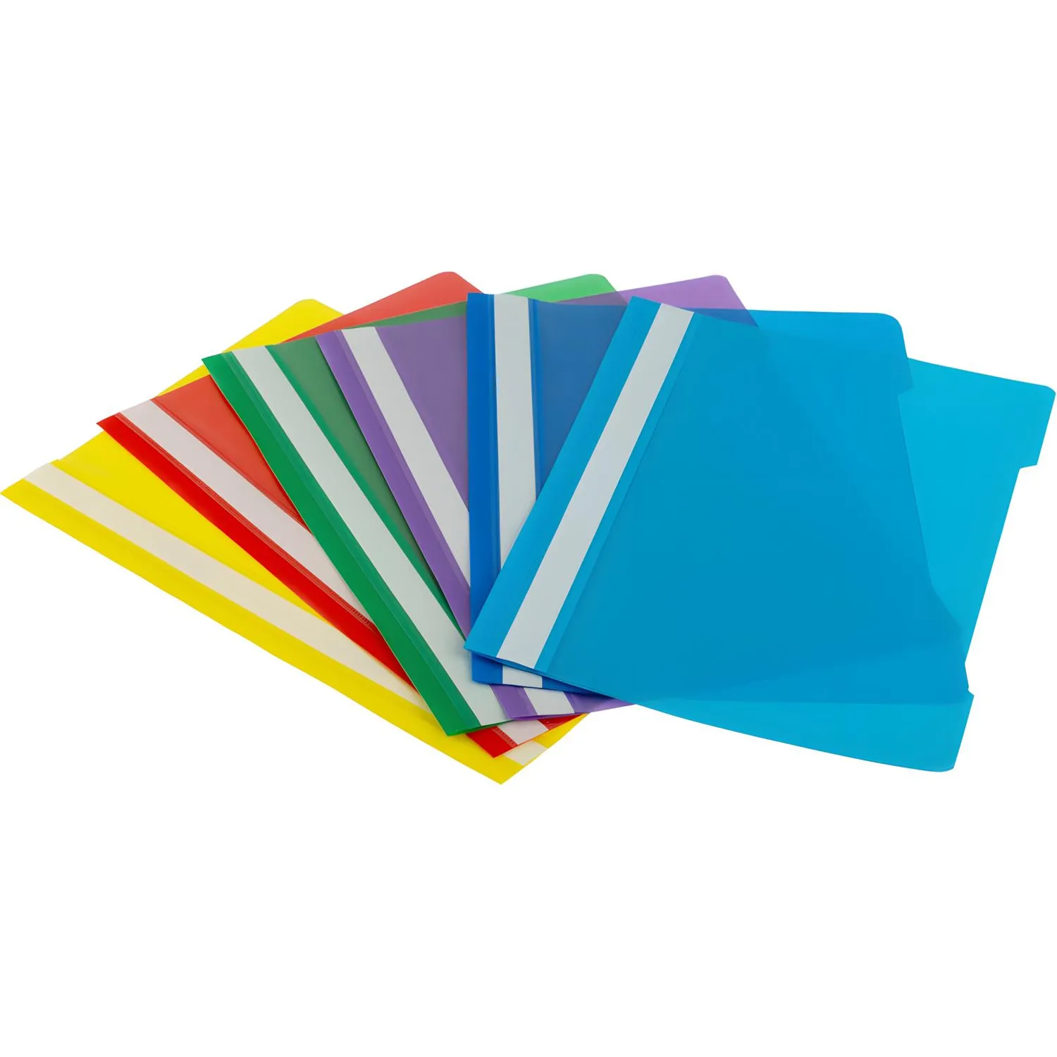 Скоросшиватель пластиковый A4 100/120, синий, 10шт/уп - фото 5