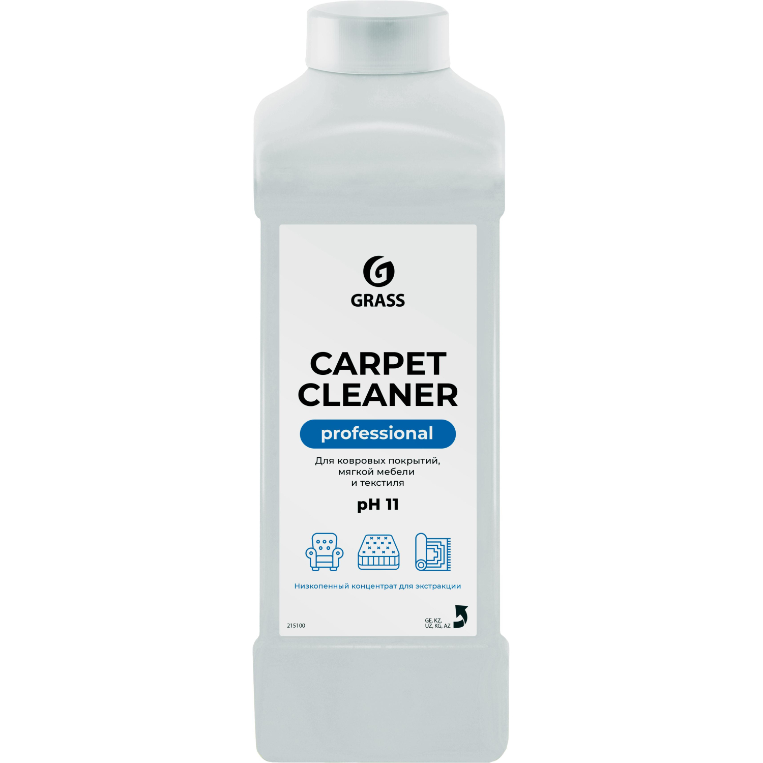 Профхим ковры д/экстрак чистки-пятновывед, щел Grass/Carpet Cleaner,1л - фото 1