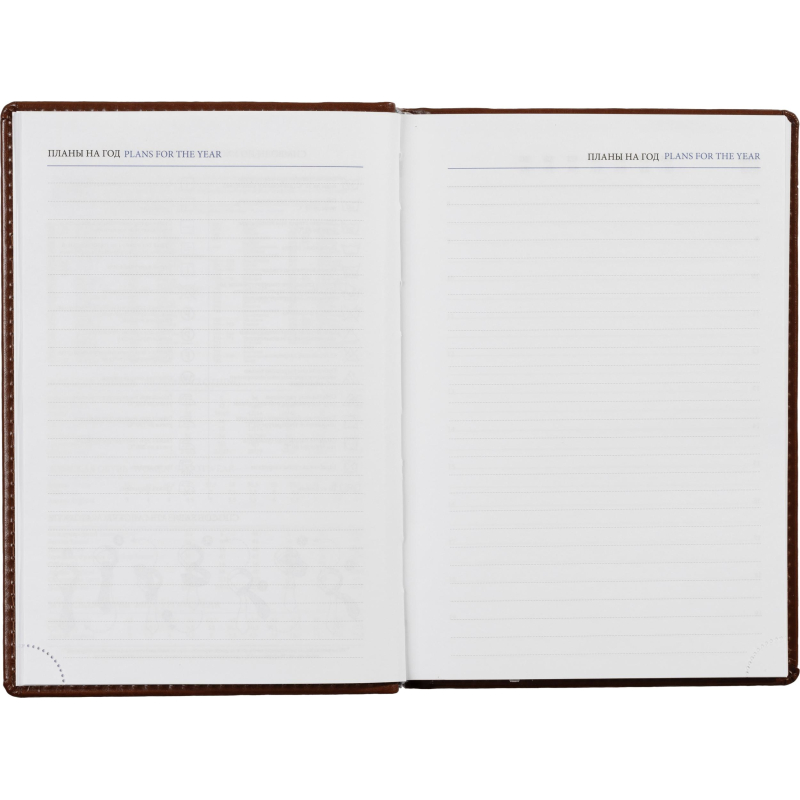 Ежедневник недатированный коричн, А5, 148x218, 352стр, Agenda - фото 17