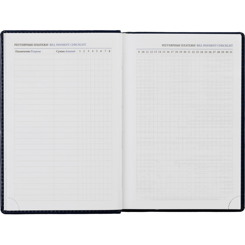 Ежедневник недатированный синий, А5, 148x218, 352стр, Agenda - фото 14