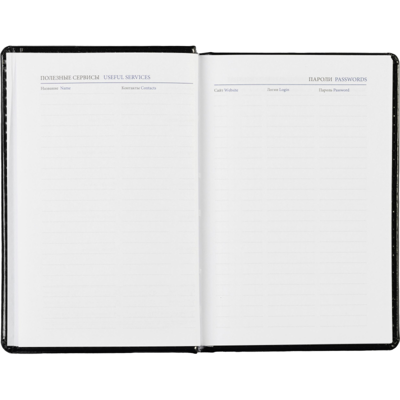 Ежедневник недатированный черн, А6, 100x150, 320стр, Agenda - фото 13