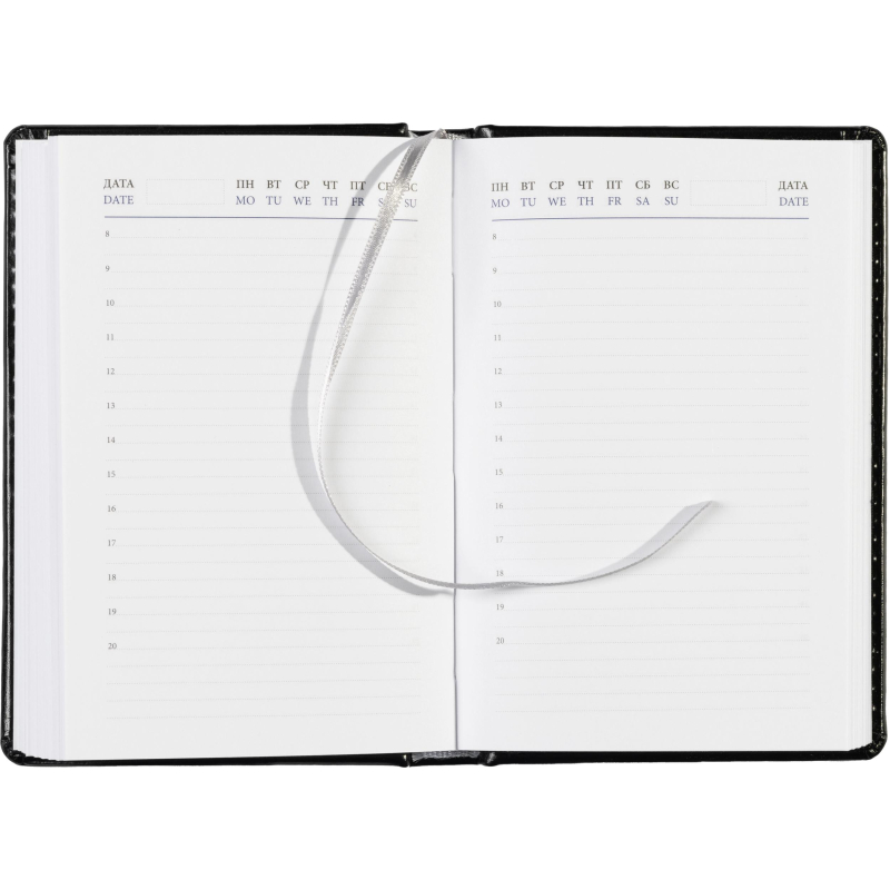 Ежедневник недатированный черн, А6, 100x150, 320стр, Agenda - фото 19