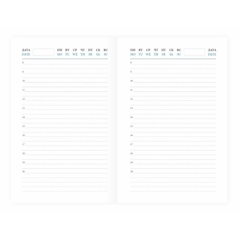 Ежедневник недатированный черн, А6, 100x150, 320стр, Agenda - фото 3
