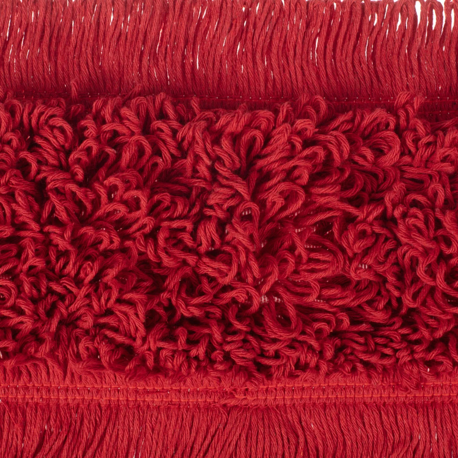 Насадка МОП плоский 40х13см ухо+карман хлопок красный CN3066 - фото 3