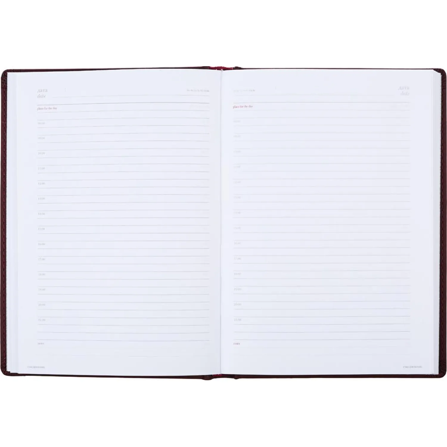 Ежедневник недатированный А5+, 136л, VELVET бордовый  3-115/02 - фото 4