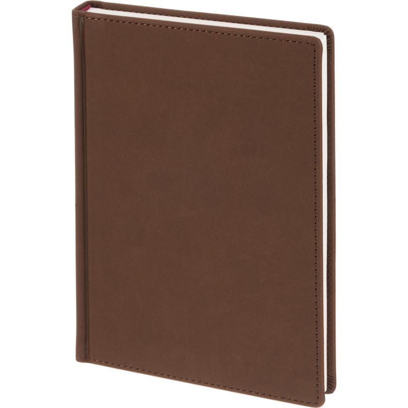 Ежедневник недатированный А5+, 136л, VELVET коричневый  3-115/03 - фото 1