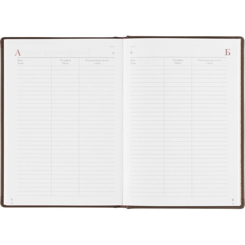 Ежедневник недатированный А5+, 136л, VELVET коричневый  3-115/03 - фото 20