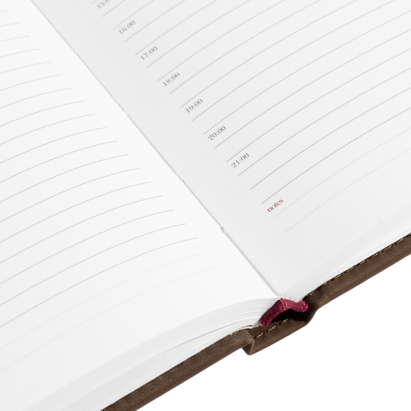 Ежедневник недатированный А5+, 136л, VELVET коричневый  3-115/03 - фото 22