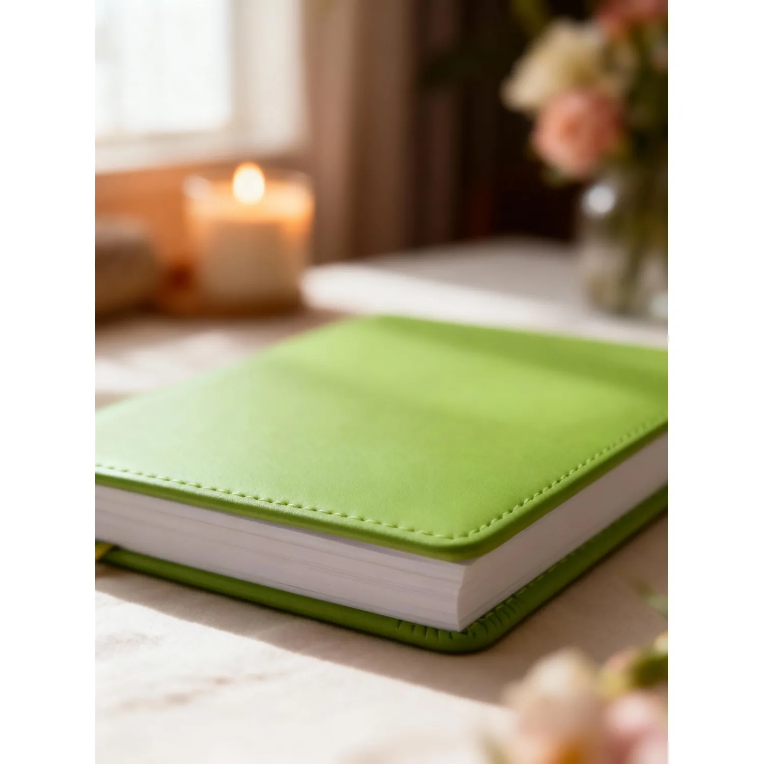 Ежедневник недатированный А5+, 136л, VELVET салатовый  3-115/08 - фото 24