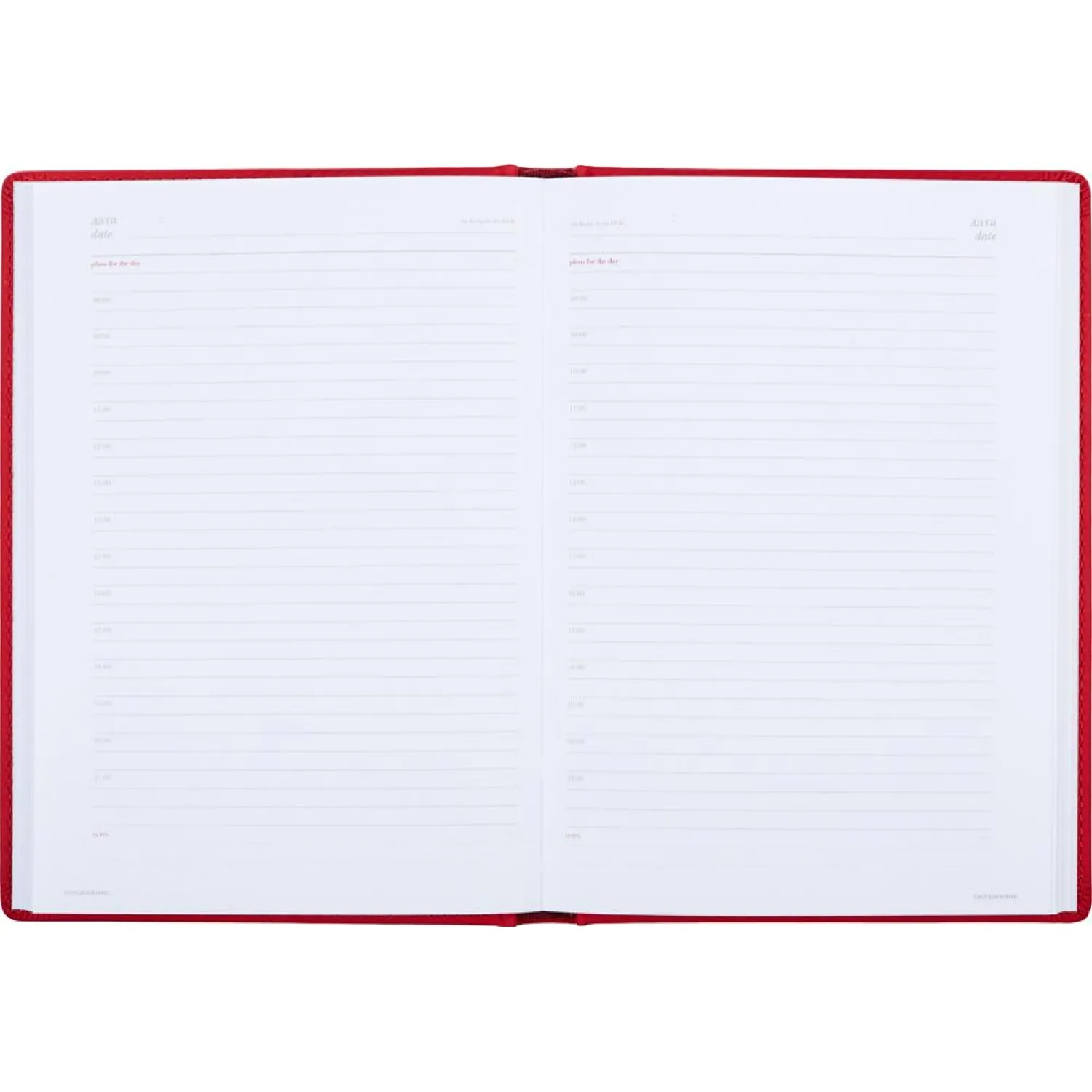 Ежедневник недатированный А5+, 136л, VELVET красный  3-115/10 - фото 4