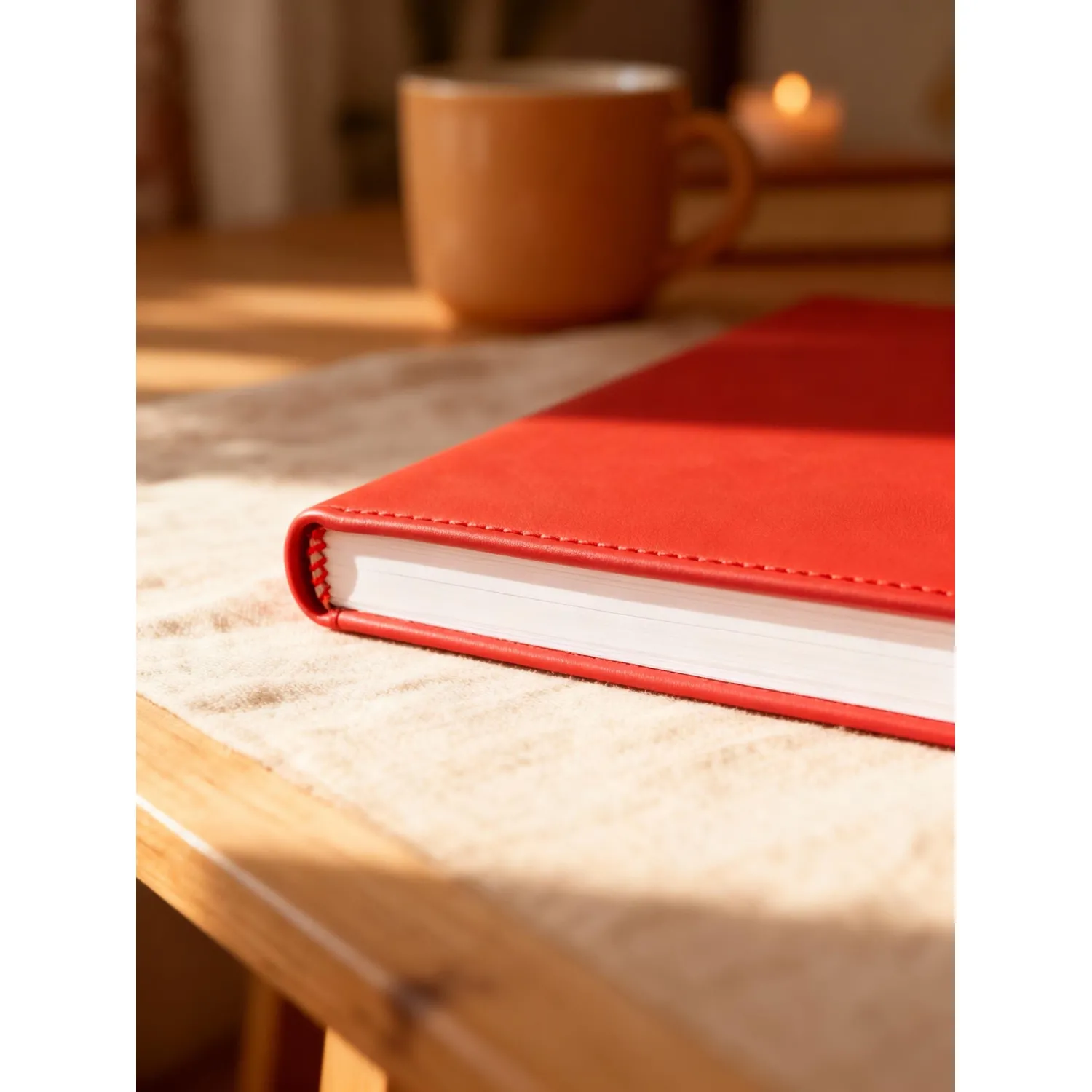 Ежедневник недатированный А5+, 136л, VELVET красный  3-115/10 - фото 25
