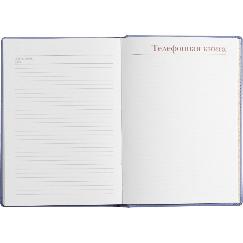 Ежедневник недатированный А5+, 136л, VELVET сиреневый  3-115/11 - фото 20