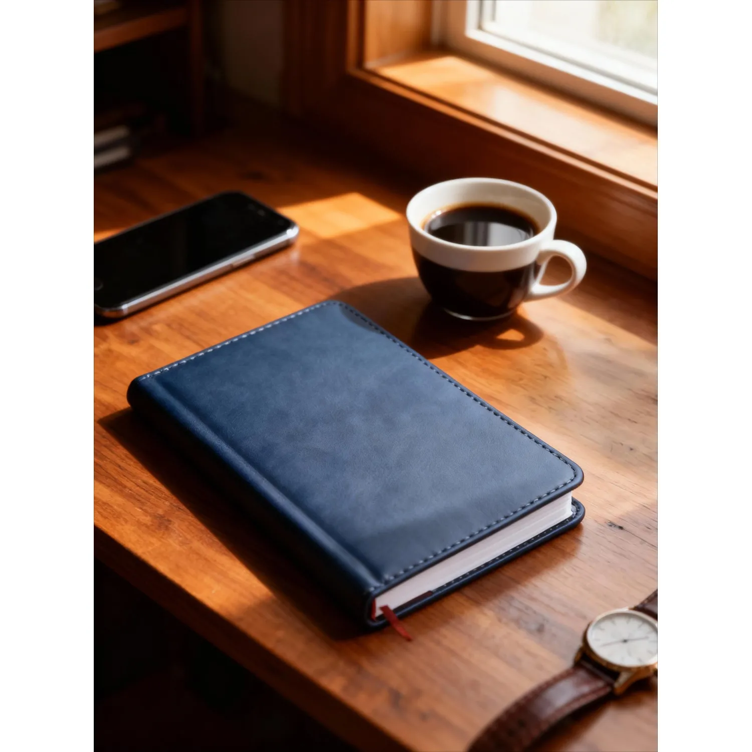 Ежедневник недатированный A6+, 136л, VELVET  темно-синий navy 3-495/16 - фото 21