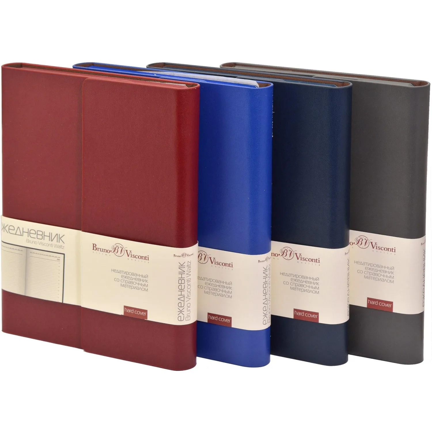 Ежедневник недатированный А5, 176л, с магн. клапаном, WALTZ, синий 3-543/01 - фото 7