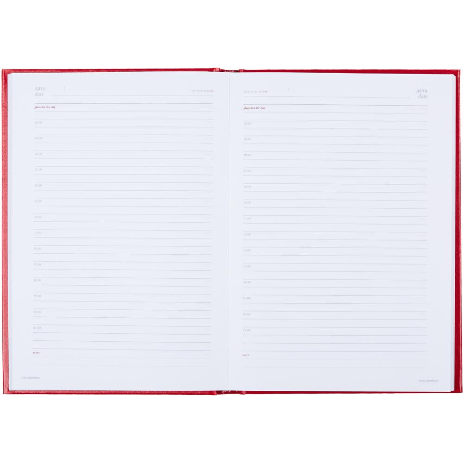 Ежедневник недатированный А5+, 136л,  IDEAL NEW   красный  3-122/06 - фото 3